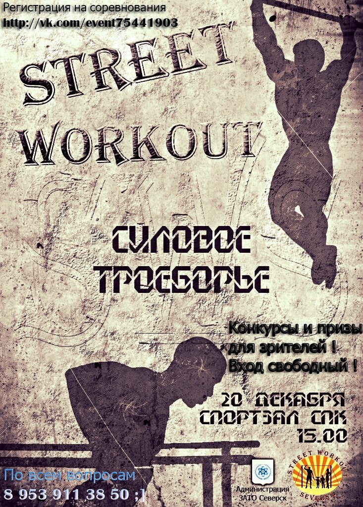 Третьи соревнования по street workout в Северске Третьи соревнования по street workout в Северске