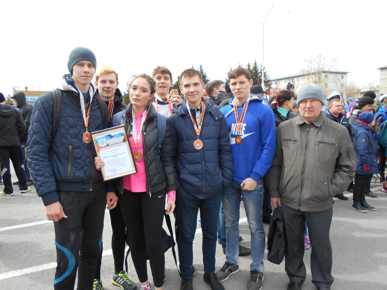 3 место в городской легкоатлетической эстафете 3 место в городской легкоатлетической эстафете