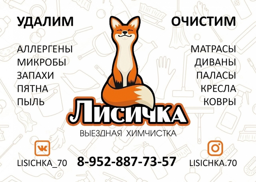 ВЫЕЗДНАЯ ХИМЧИСТКА "ЛИСИЧКА" ВЫЕЗДНАЯ ХИМЧИСТКА "ЛИСИЧКА"