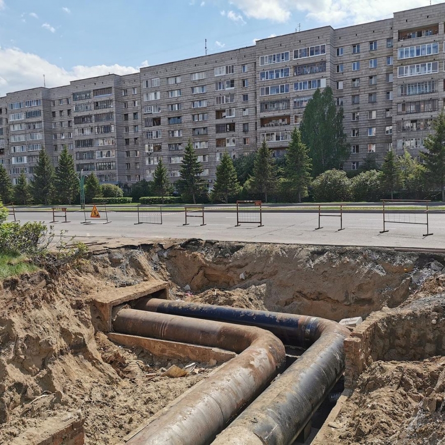 Закончены ремонтные работы в районе пр. Коммунистического, 151 Закончены ремонтные работы в районе пр. Коммунистического, 151