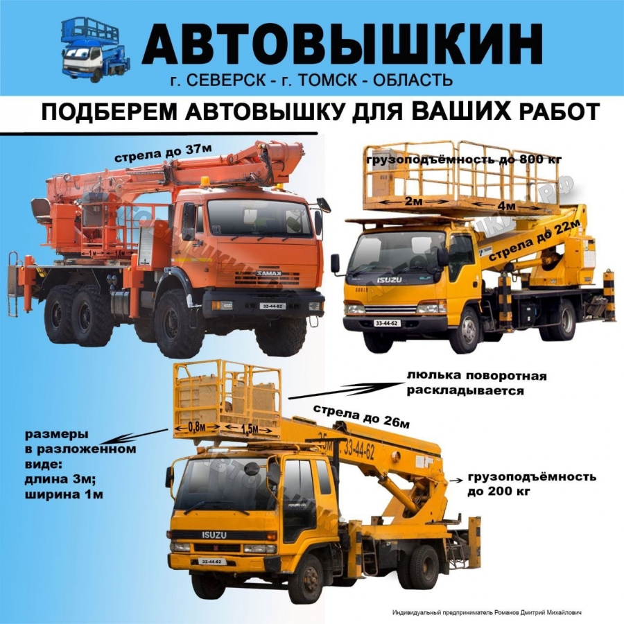 Автовышка для работ любой сложности Автовышка для работ любой сложности