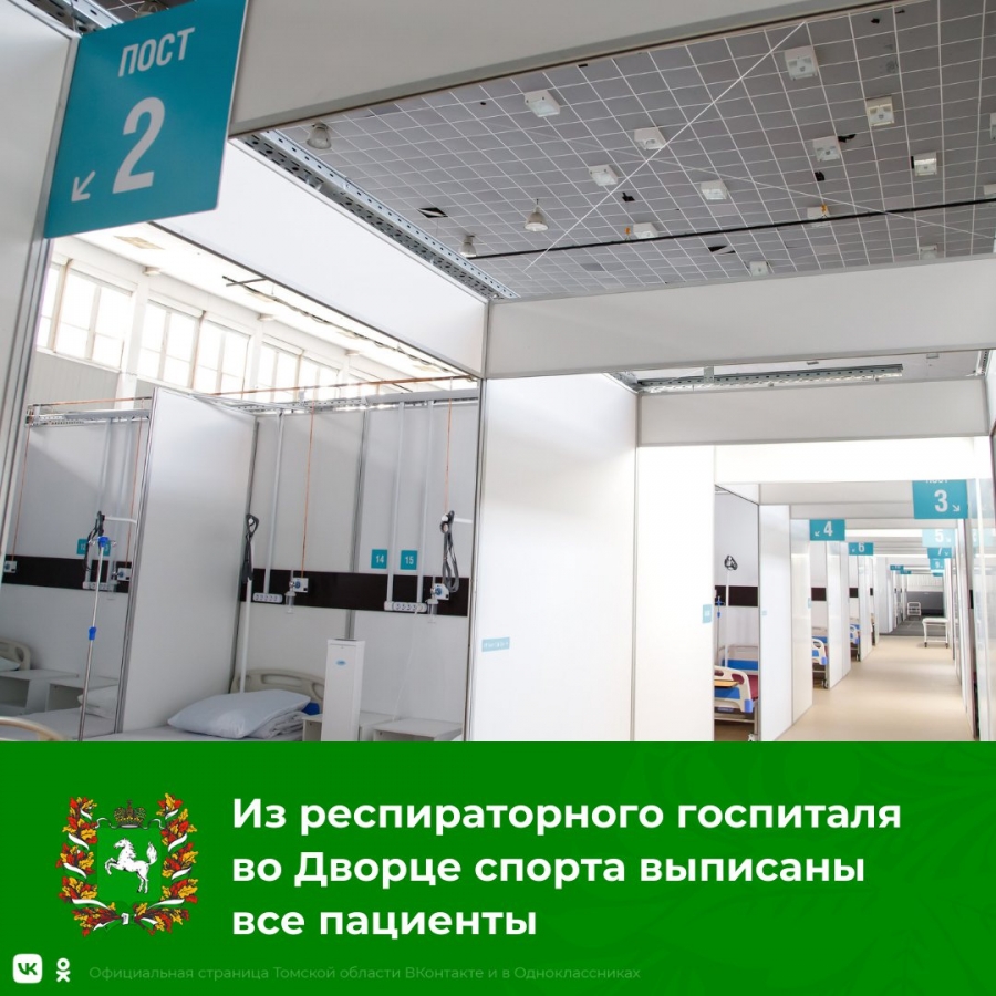 Из госпиталя во Дворце спорта выписаны все пациенты Из госпиталя во Дворце спорта выписаны все пациенты
