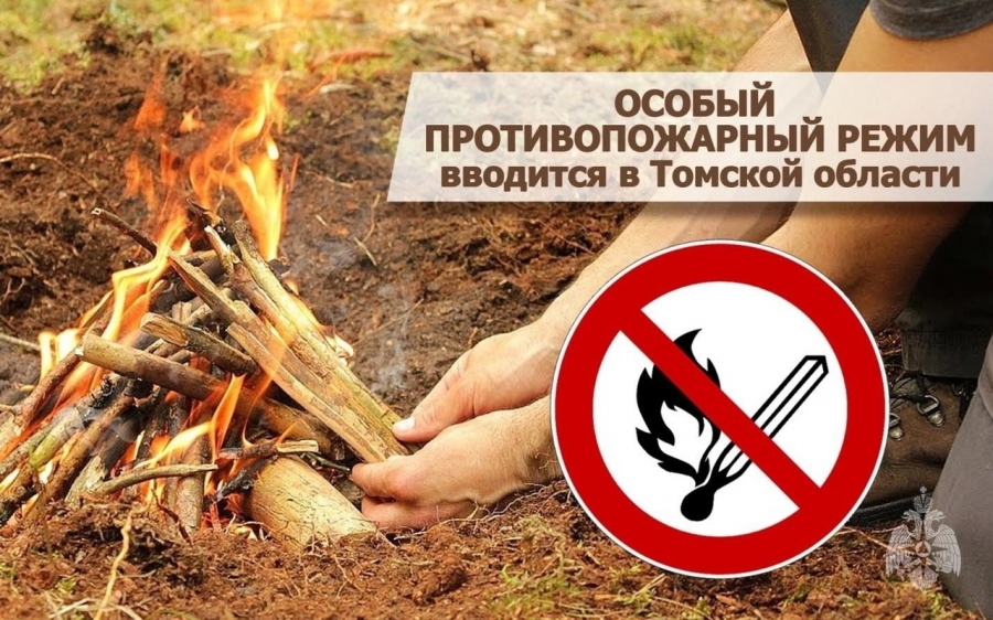 На территории Томской области продолжает действовать особый противопожарный режим На территории Томской области продолжает действовать особый противопожарный режим