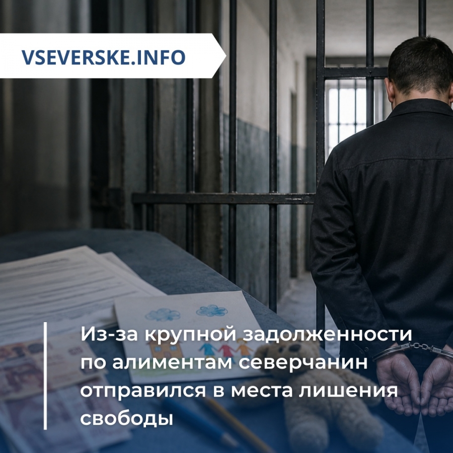 Из-за крупной задолженности по алиментам северчанин отправился в места лишения свободы Из-за крупной задолженности по алиментам северчанин отправился в места лишения свободы