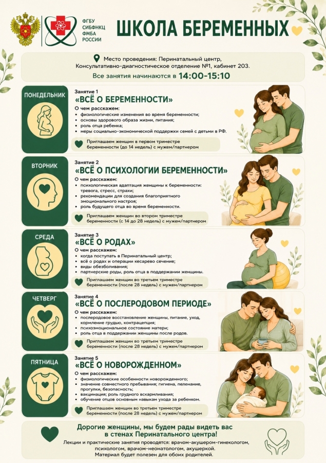 Будущих мам и пап приглашают в школу беременных Северского перинатального центра Будущих мам и пап приглашают в школу беременных Северского перинатального центра