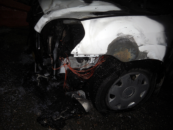Горящий автомобиль на улице Солнечной Горящий автомобиль на улице Солнечной