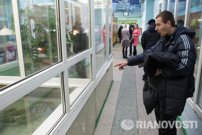 Посетители зоопарка смогли потрогать змей, улиток и тараканов Посетители зоопарка смогли потрогать змей, улиток и тараканов